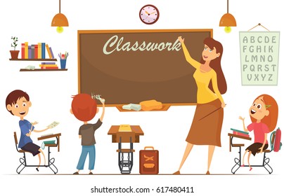 Teacher Teaching Students In Classroom, World Book Day, Back to school, Stationery, Book, Children, Supplies, Educational Subject