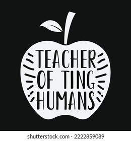 Maestra De Pequeños Humanos Divertido Profesor De Preescolar