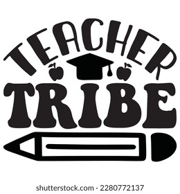 Teacher Tribe t-shirt design vector file