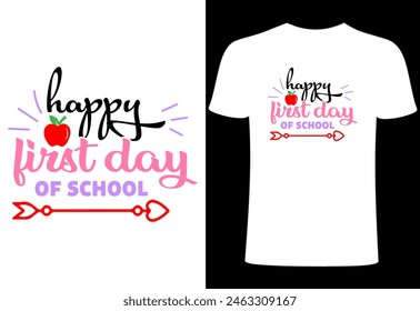 Teacher T-shirt Design, Hello first grade Vector Teacher T shirt , Teacher typography ,creative Teach Collection, teachers day illustration , Teacher's Day T shirt. happy first day school