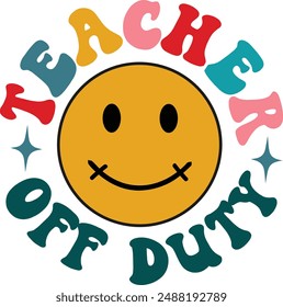 Teacher Tshirt Design, High - Quality Design, Retro Teacher Tshirt Design Template