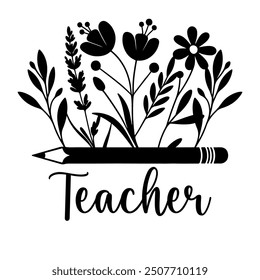 Teacher T-shirt design, Teacher illustration 