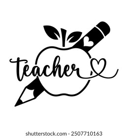 Teacher T-shirt design, Teacher illustration 