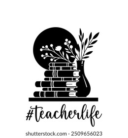 Teacher T-shirt design, Teacher illustration 