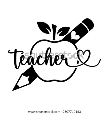 Teacher T-shirt design, Teacher illustration 