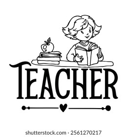 Teacher T-shirt Design, Teacher SVG,, Quotes Vector Design