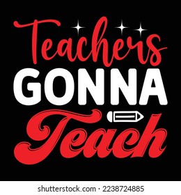 Teacher T-Shirt Design, archivo vectorial.