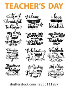 Teacher T-shirt And SVG Design Bundle, Teacher SVG Quotes Design t shirt Bundle, Vector EPS Editable Files , can you download this Design Bundle.