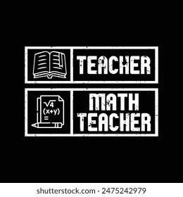 Teacher typographic quotes t shirt design vector graphic.