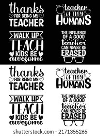 Teacher  typography design for t-shirt 