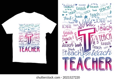 Teacher Typography T-Shirt Vector Design