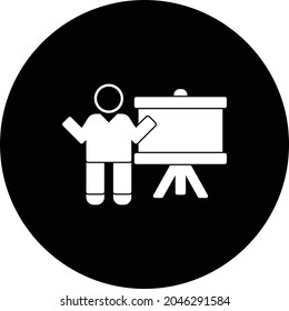  Vektorgrafik-Invertiertes Symboldesign des Lehrers
