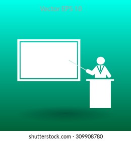 teacher vector icon