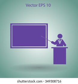 teacher vector icon