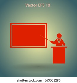 teacher vector icon