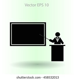 teacher vector icon