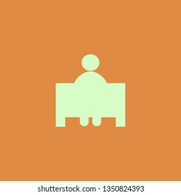 Teacher vector icon. flat design
