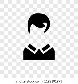 Teacher vector icon isolated on transparent background, Teacher transparency logo concept