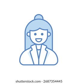 Icono de Vector de profesor Ilustración de stock