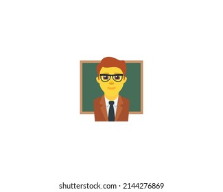 Teacher Vector Isolated Character. Teacher Icon