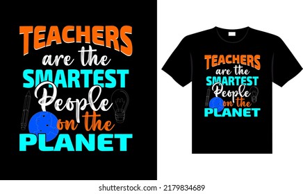 Teacher vintage colorful lettering typography T-shirt design