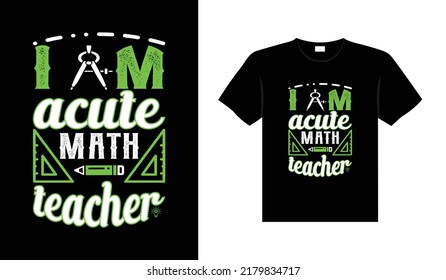Teacher vintage colorful lettering typography T-shirt design