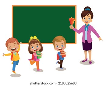 the teacher who rings the bell and the one who goes to the class