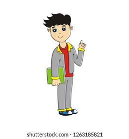 A teacher will teach at school