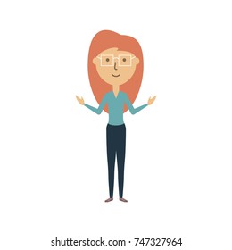 teacher woman vector illustration