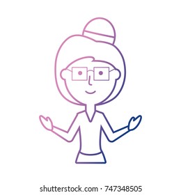 teacher woman  vector illustration