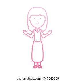 teacher woman  vector illustration