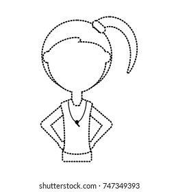 teacher woman  vector illustration