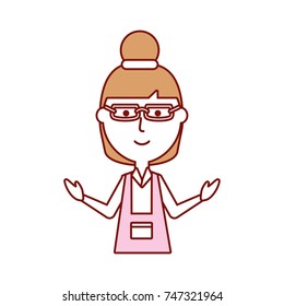 teacher woman  vector ilustration