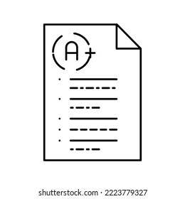 teacher working place line icon vector. teacher working place sign. isolated contour symbol black illustration