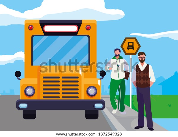 teachers classic and\
sports in stop bus
