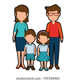 teachers couple with students avatars characters