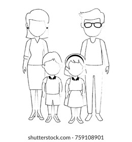 teachers couple with students avatars characters