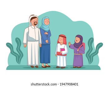 teachers couple and students characters