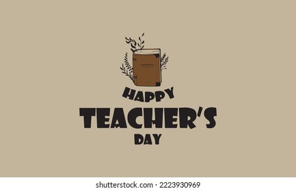 Teacher's Day concept background and book
