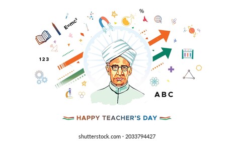 Teachers Day Concept Educational Background Stock Vector (Royalty Free ...