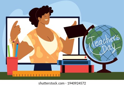 teachers day female computer class