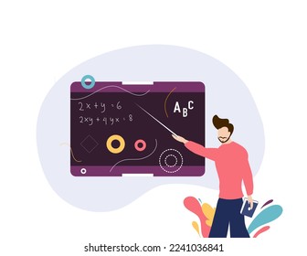 teacher's day illustration vector design for teacher event