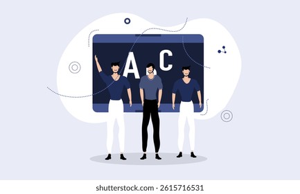 teacher's day illustration vector design for teacher event