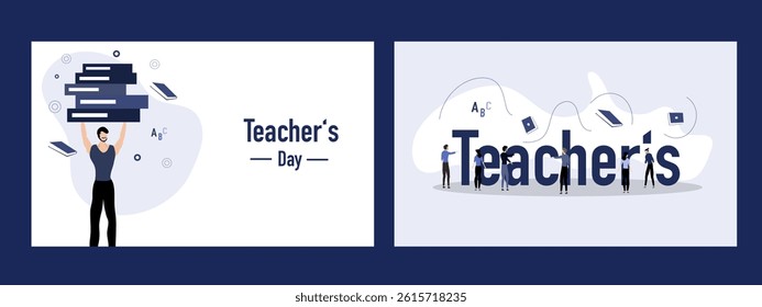 teacher's day illustration vector design for teacher event