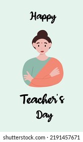 Teachers Day indian traditional womaan teacher illustration for celebration poster.