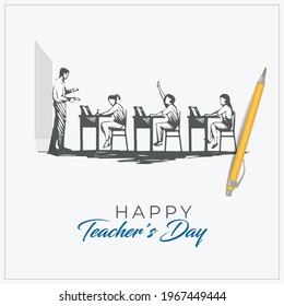 Teacher's Day. school concept teacher's day