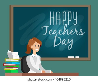 Teachers day. School doodles Supplies. Composition of Hand Drawn Vector Illustration. Design Elements