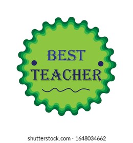 teacher's day simple illustration vector clip art