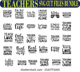 Teachers Day SVG Cut Files Bundle svg