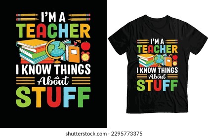 Teacher's Day T-Shirt Design- Teacher's Day Typography T-Shirt Design